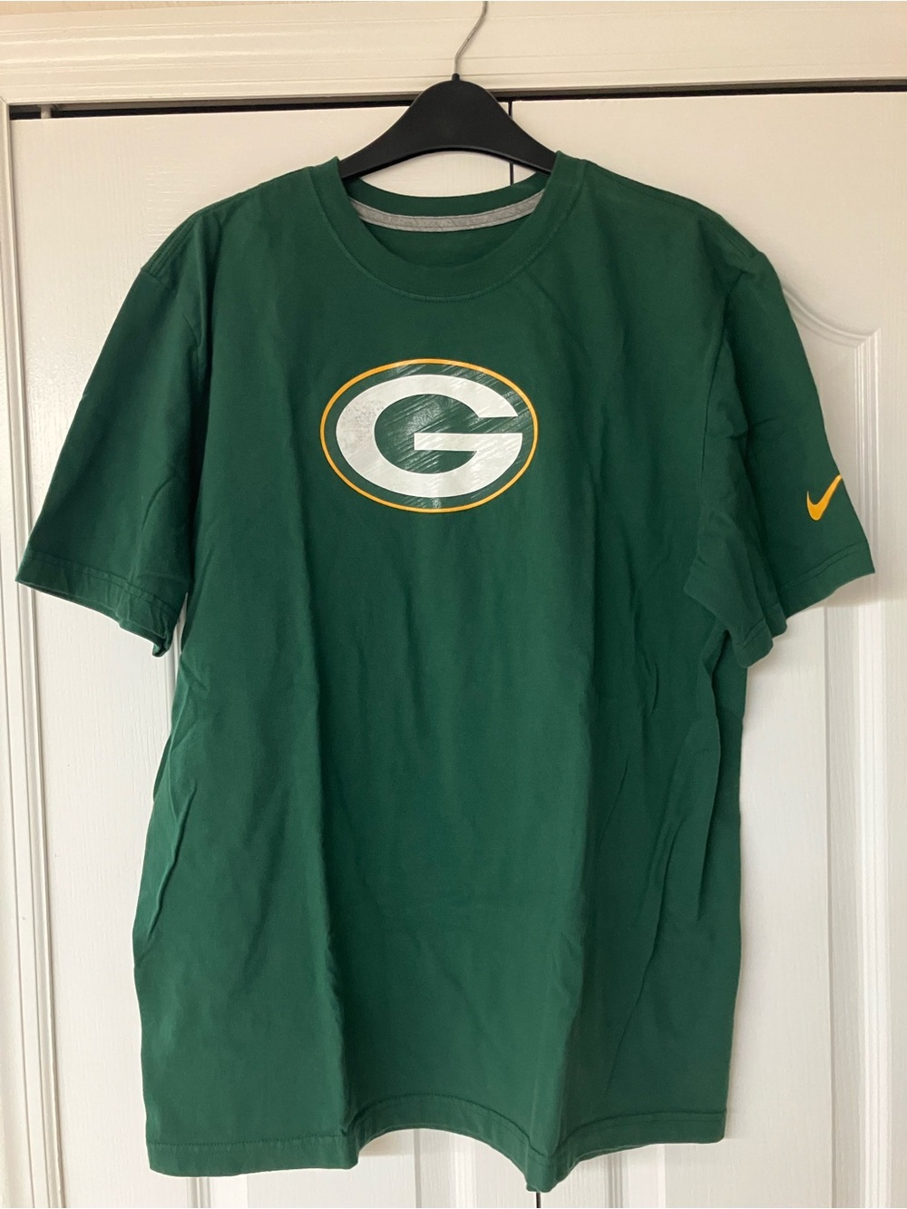 Green Bay Packers NFL Nike Dri-Fit Regular Fit Short Sleeve Shirt Mens Size L